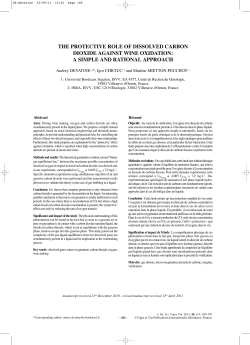 THE PROTECTIVE ROLE OF DISSOLVED CARBON DIOXIDE