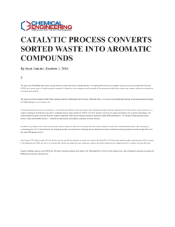 catalytic process converts sorted waste into aromatic