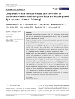 Comparison of hair removal efficacy and side effect of neodymium