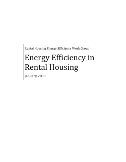 Energy Efficiency in Rental Housing