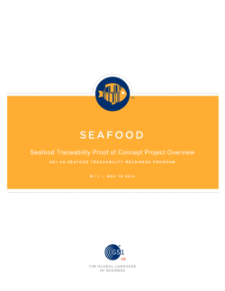 Seafood Traceability Proof of Concept Project Overview