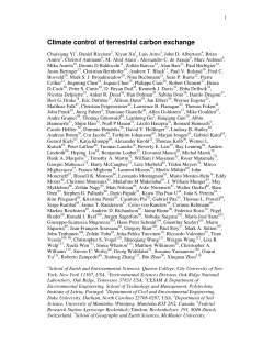 Climate control of terrestrial carbon exchange