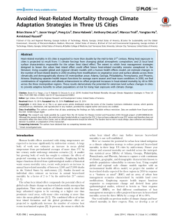 Avoided Heat-Related Mortality through Climate Adaptation