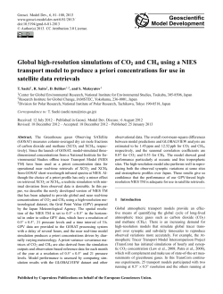 Global high-resolution simulations of CO2 and CH4 using a NIES