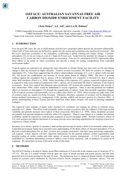 Ozface: Australian Savannas Free Air Carbon Dioxide Enrichment
