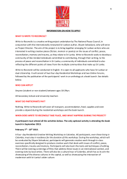 1 INFORMATION ON HOW TO APPLY WHAT IS WRITE TO