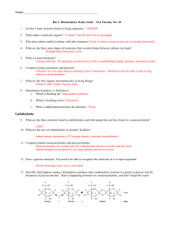 Bio J Carbs and Lipids Review