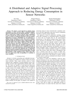A Distributed and Adaptive Signal Processing Approach to