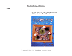 Prof. Joseph Loya Publications