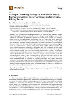 A Simple Operating Strategy of Small-Scale Battery Energy