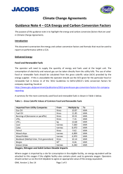 CCA Energy and Carbon Conversion Factors