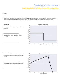 Analyzing basketball plays using decomposition