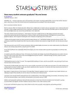 How many student veterans graduate? No one knows