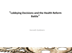 (73) Explaining Defeat of Clinton Plan (77) Mobilization Theory