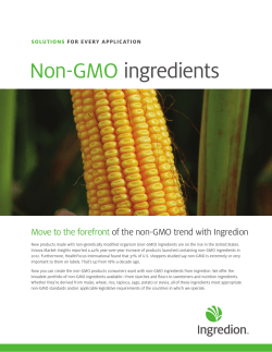 Non-GMO ingredients