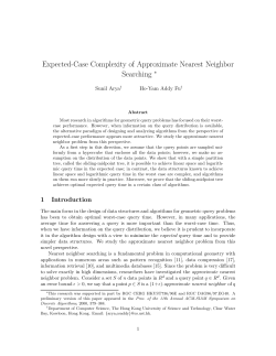 Expected-case complexity of approximate nearest neighbor searching