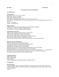 Ron Robin - Board of Governors