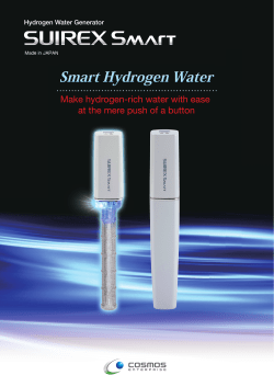 Make hydrogen-rich water with ease at the mere push of a button
