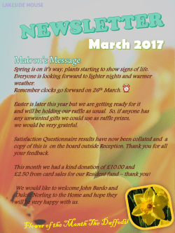 Spring is on it`s way, plants starting to show signs of life. Everyone is