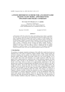 A finite difference scheme for a Traffic Flow Model based on a Linear