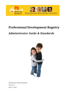 Administrator Guide and Standards 5.