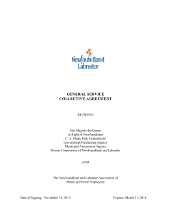 general service collective agreement