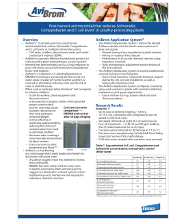 Post-harvest antimicrobial that reduces Salmonella