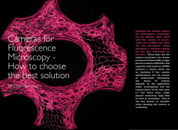 Cameras for Fluorescence Microscopy