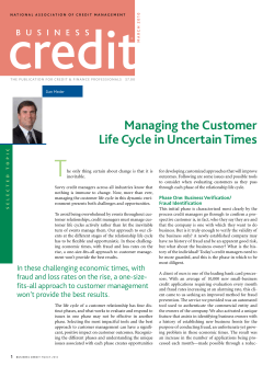 Managing the Customer Life Cycle in Uncertain Times
