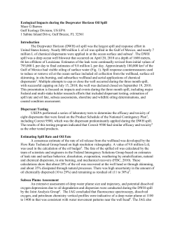 Ecological Impacts during the Deepwater Horizon Oil Spill