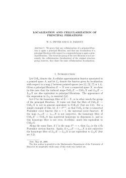 LOCALIZATION AND CELLULARIZATION OF PRINCIPAL