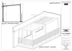 TERRACE CANOPY - 3D MODEL SECTION