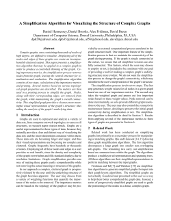 A Simplification Algorithm for Visualizing the Structure of Complex