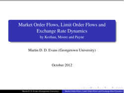 Market Order Flows, Limit Order Flows and Exchange Rate Dynamics