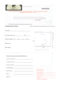 (A) (B) (C) (D) Please record your Company details here: Purchase