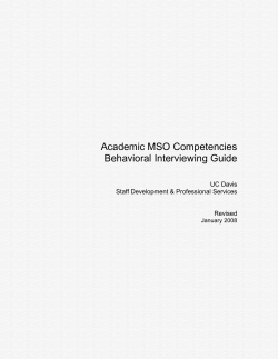 DRAFT - Academic Manager Competency Interview Guide