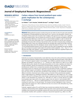 Carbon release from boreal peatland open water pools: Implication
