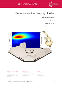 Fluorescence Spectroscopy of Wine