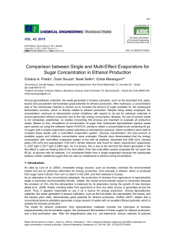 Comparison between Single and Multi-Effect Evaporators for