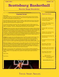 Scottsburg Basketball Newsletter Volume 1, issue 3