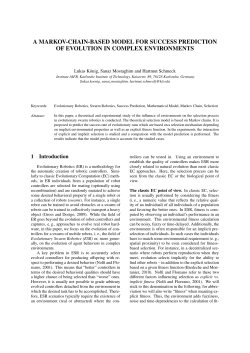 a markov-chain-based model for success prediction of - AIFB