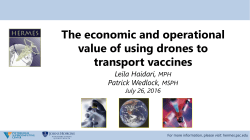 HERMES Modeling Assessment of UAVs for Vaccine