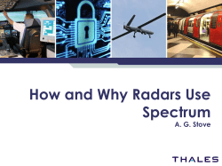 How and Why Radars Use Spectrum