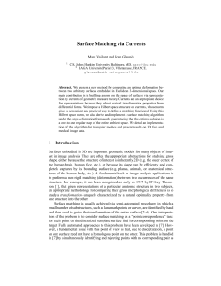 Surface Matching via Currents