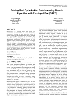 Solving Real Optimization Problem using Genetic Algorithm with