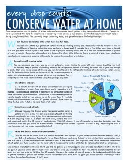 Every Drop Counts - College of Family and Consumer Sciences