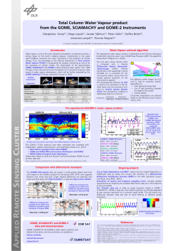Total Column Water Vapour product from the GOME