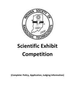 Scientific Exhibit Competition - Indiana Society of Radiologic