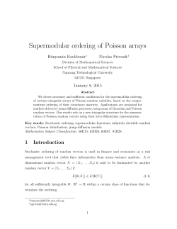 Supermodular ordering of Poisson arrays