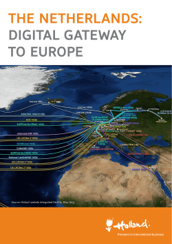 digiTal gaTeway To europe - Netherlands Foreign Investment Agency